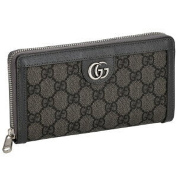 Gucci Ophidia Zip Wallet Gray UULBN - Picture 1 of 5